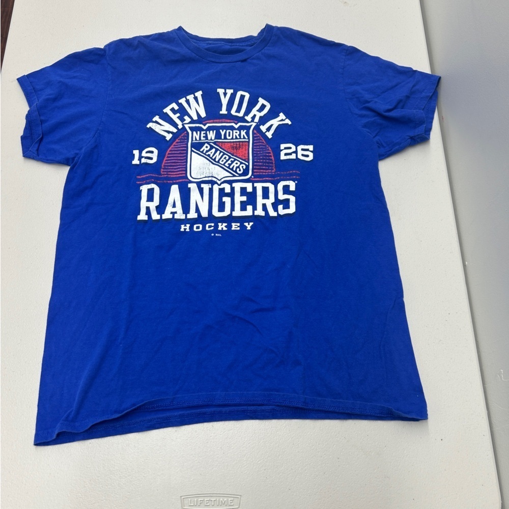 Vintage New York Rangers Kids Blue T-Shirt